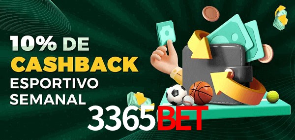 10% de bônus de cashback na 3365Bet